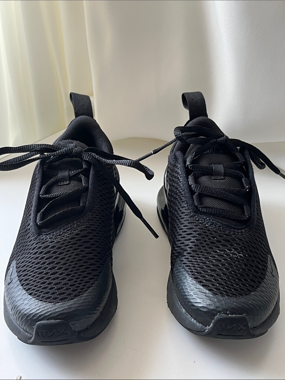 Nike Air Max Kids Black Mesh Air Cushion Sneakers - Picture 6 of 17